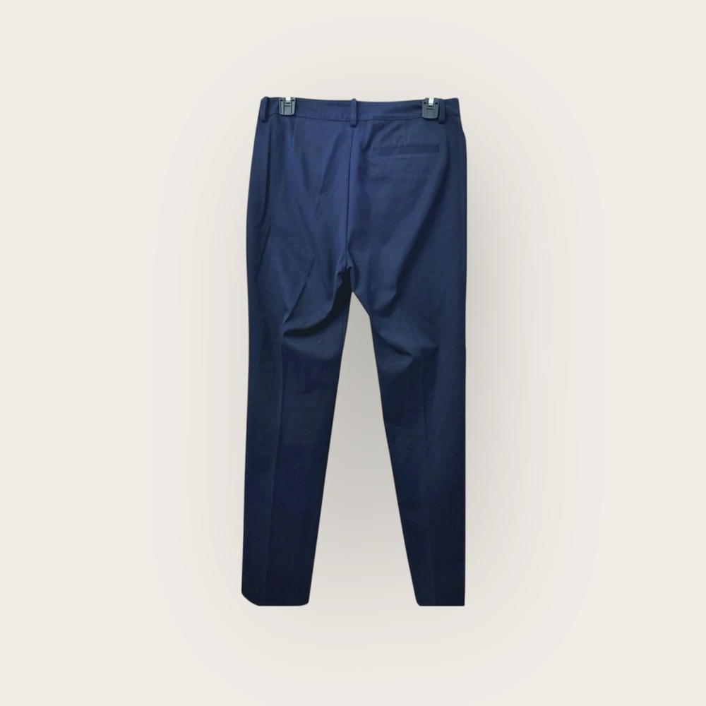 Lauren Ralph Lauren Stretch-Cotton Straight Leg Pants - Navy (Size 4 | NWOT) - Picture 3 of 5